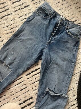 Agolde Washed Blue Relaxed Fit Jeans